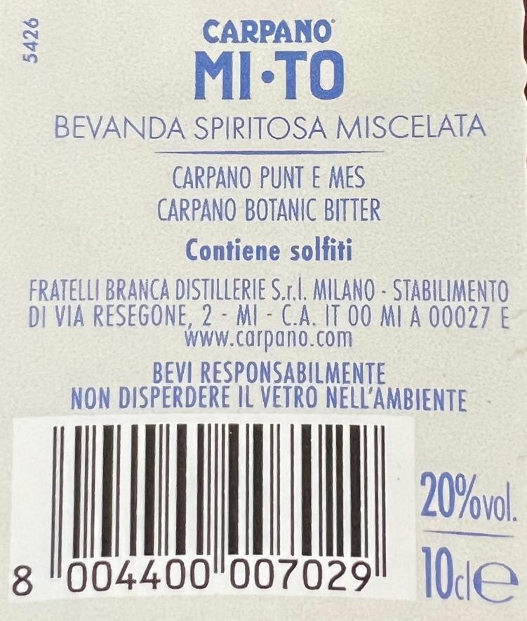 carpano carpano mi-to ready to drink 10 cl