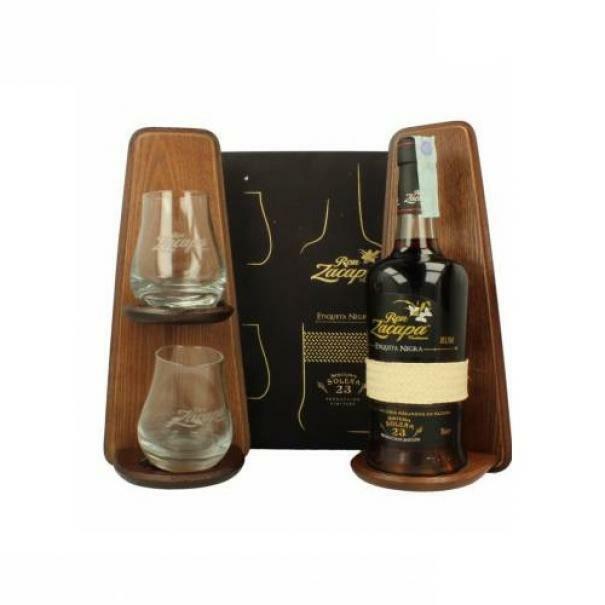 zacapa rum zacapa centenario 23 etiqueta negra | 70cl | confezione regalo con 2 bicchieri