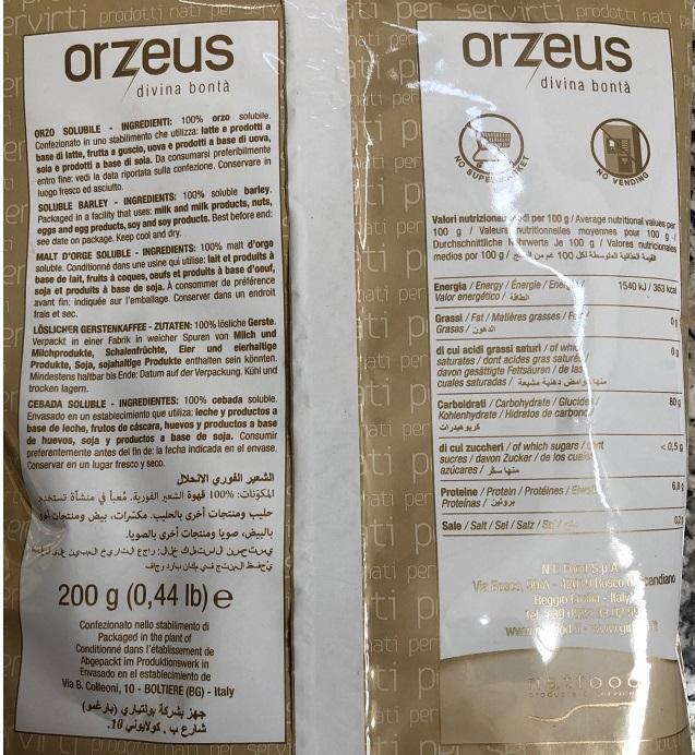 natfood natfood orzo orzeus 200g - 90 porzioni