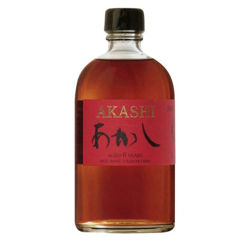 akashi akashi whisky red wine cask aged 5 years 50 cl in astuccio
