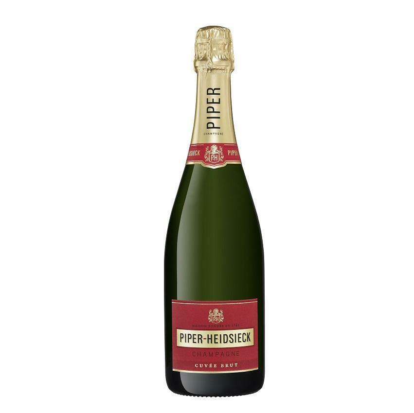 piper-heidsieck piper-heidsieck champagne cuvee brut 75 cl in confezione travel con due bicchieri