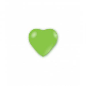 Palloncini cuore verde lime pastello da 12cm. 100pz