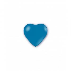 Palloncini cuore blu royal pastello da 12cm. 100pz