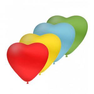 Palloncini cuore colori assortiti pastello da 25cm. 100pz