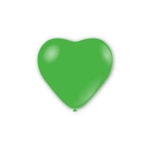 Palloncini cuore verde prato pastello da 25cm. 100pz