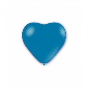 Palloncini cuore blu royal pastello da 25cm. 100pz