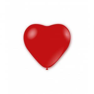 Palloncini cuore rosso cristallo da 25cm. 100pz