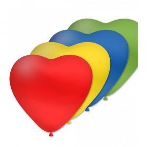 Palloncini cuore colori assortiti pastello da 43cm. 50pz