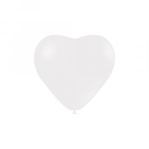 Palloncini cuore bianco pastello da 43cm. 50pz