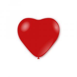 Palloncini cuore rosso cristallo da 43cm. 50pz