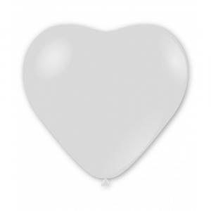 Palloncino cuore trasparente pastello da 100cm. 1pz