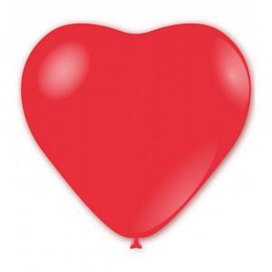 Palloncino cuore rosso chiaro pastello da 150cm. 1pz