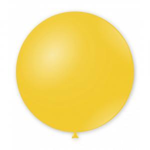 Palloncino colore giallo limone pastello da 133cm. 1pz