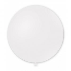 Palloncino colore bianco pastello da 133cm. 1pz