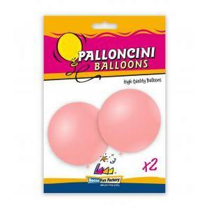 Blister 2pz palloncini pastello 33" - 83cm rosa baby 40