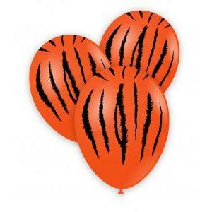 Pall. 11"/12" arancio 14 st. nera globo tigre