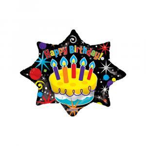 Palloncino  happy birthday party explosion 28"-71cm. 1pz