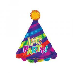Palloncino  let's party cappellino di compleanno 28"-71cm. 1pz