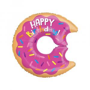 Palloncino  happy birthday donut 28"-71cm. 1pz
