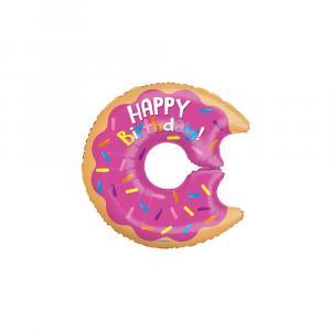 Palloncini  happy birthday donut minishape 12"-30cm. 5pz