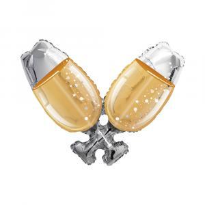 Palloncino  bicchieri champagne 36"-91cm. 1pz