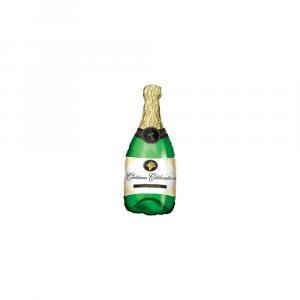 Palloncino  bottiglia champagne 9"-22cm. 1pz