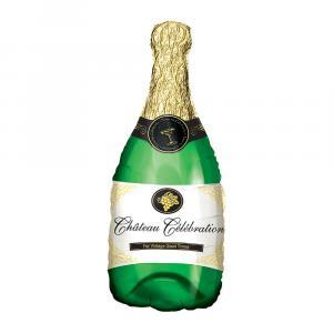 Palloncino  bottiglia champagne 27"x40". 1pz