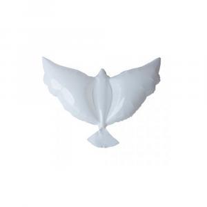Palloncino  sagoma colomba bianca biodegradabile 24"-60cm. 1pz