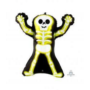 Mylar scheletrino neon sagoma super shape 27" x 30"