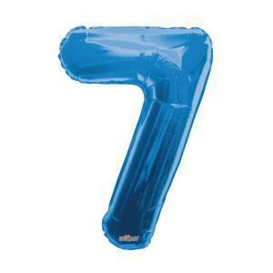 Palloncino  numero 7 blu supershape 34" - 87cm. 1pz