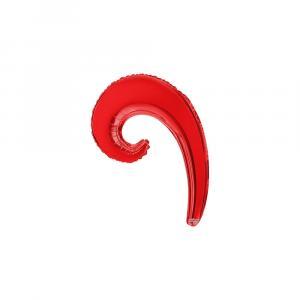 Palloncino  kurly wave rosso minishape 14" - 35cm. 5pz