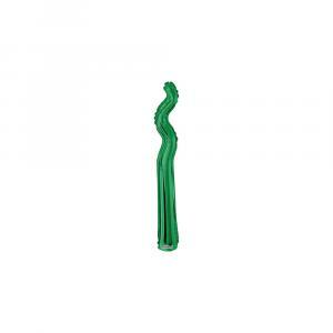 Palloncino  kurly zig zag verde minishape 14" - 35cm. 5pz
