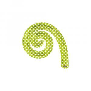 Palloncini  kurly spiral verde lime pois minishape 14"-35cm. 5pz