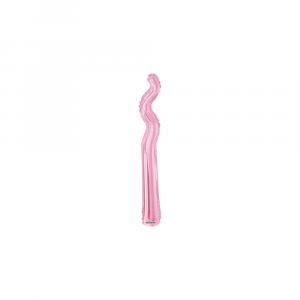 Palloncino  kurly zig zag rosa minishape 14" - 35cm. 5pz