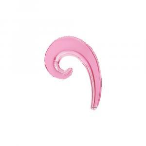 Palloncino  kurly wave rosa minishape 14" - 35cm. 5pz