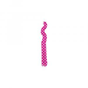 Palloncini  kurly zig zag hot pink pois minishape 14"-35cm. 5pz