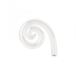 Palloncino  kurly spiral bianco minishape 14" - 35cm. 5pz