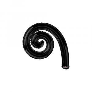 Palloncino  kurly spiral nero minishape 14" - 35cm. 5pz