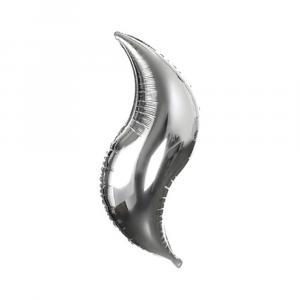 Palloncino  curva argento supershape 36" - 91cm. 1pz