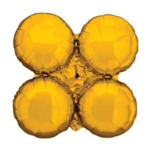 Palloncino  cluster oro minishape 14" - 35cm. 1pz