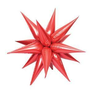 Palloncino  expoloding star rosso supershape 26" - 65cm. 5pz