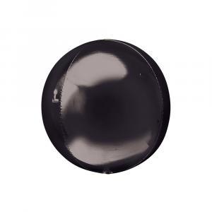 Palloncino  sfera nero 22" - 56cm. 1pz