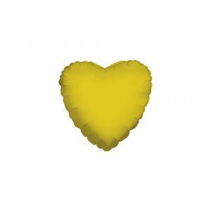 Palloncino  cuore oro minishape 9" - 23cm. 5pz