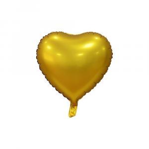 Palloncino  cuore oro satinato 18" - 45cm. 1pz