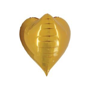 Palloncino  cuore oro supershape 26" - 66cm. 1pz