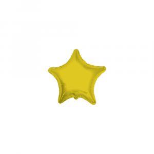 Palloncino  stella oro microshape 4" - 10cm. 5pz