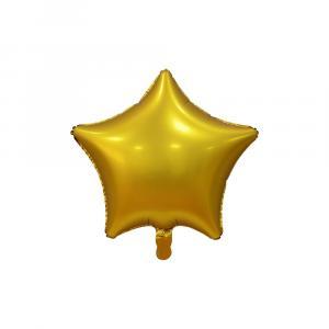 Palloncino  stella oro satinato 19" - 48cm. 1pz