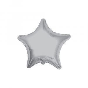 Palloncino  stella argento 18" - 45cm. 1pz