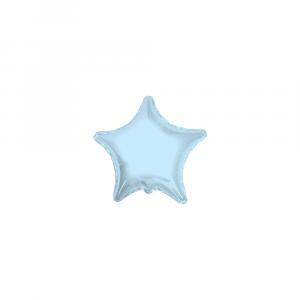 Palloncino  stella celeste microshape 4" - 10cm. 5pz