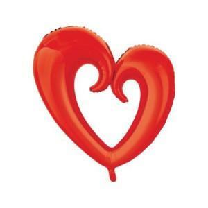 Palloncino  cuore rosso supershape 42" - 107cm. 1pz